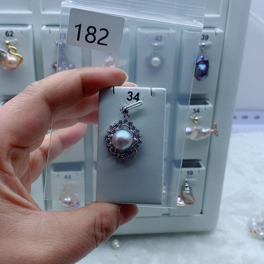 吊坠(不含链)合金淡水珍珠