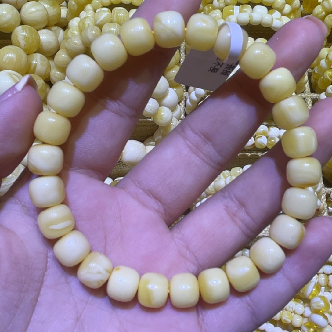 手绳琥珀银S925镶嵌8.8m