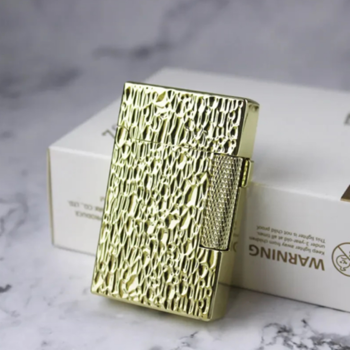 朗声金陨石坑双火气机打火机758