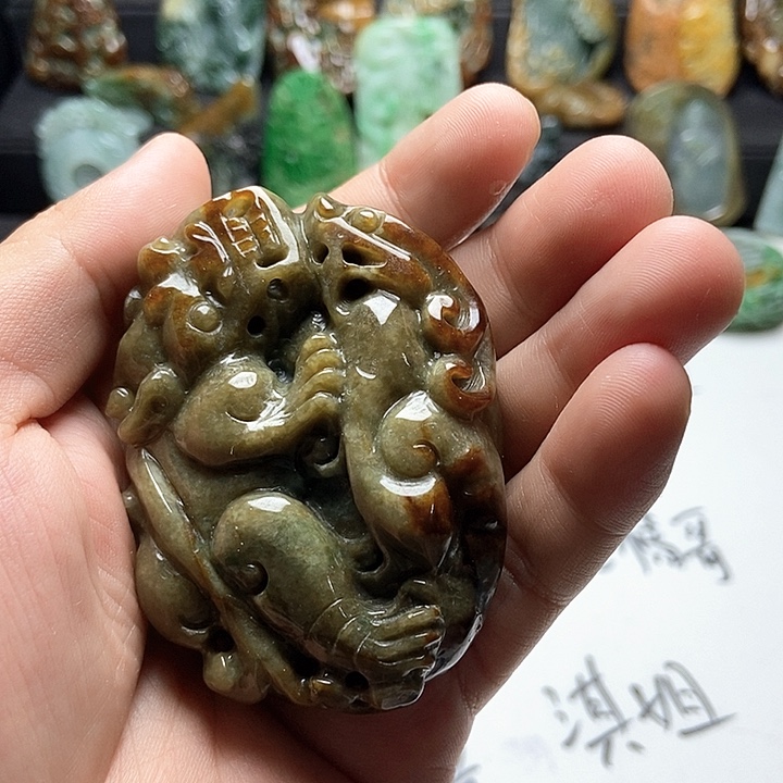 颈饰未镶嵌翡翠翡翠a货