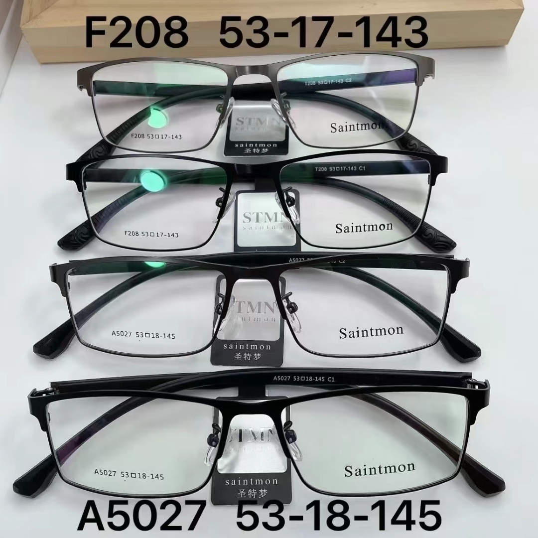 丹阳新款时尚潮流品质黑框钢皮架眼镜框商务男士近视镜眼镜批发