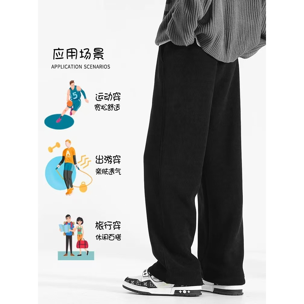 【阳哥甄选】（北方的神）冬季新款羊羔绒保暖直通裤