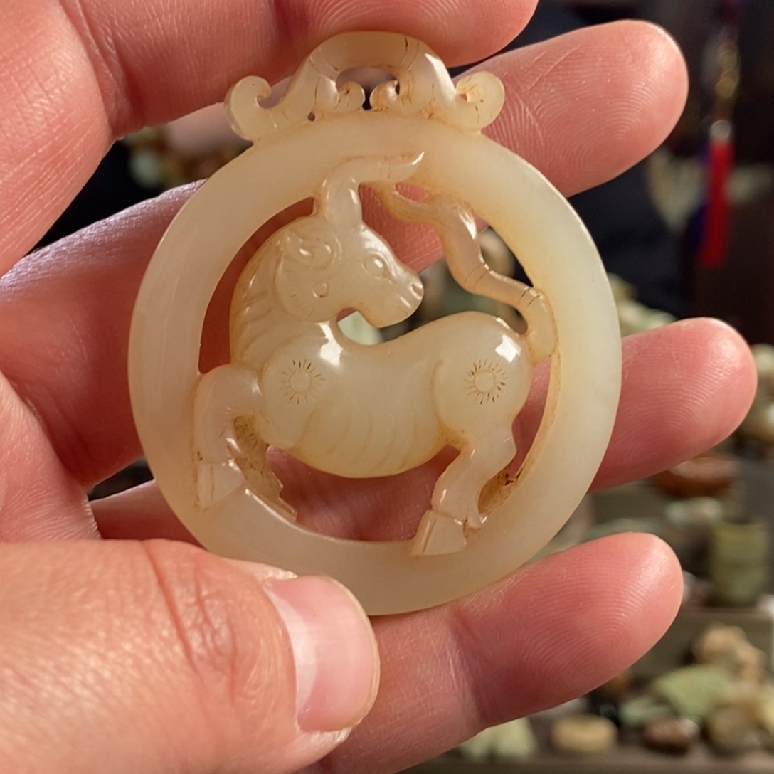 和田玉挂件未镶嵌慧*