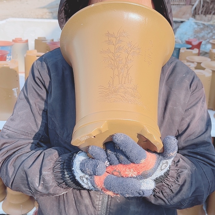 花盆紫砂宜兴紫砂精品花盆 