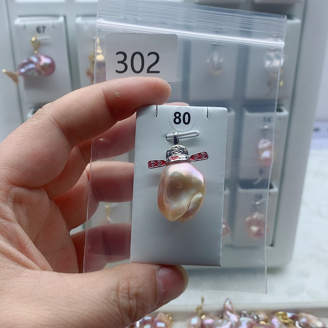 吊坠(不含链)淡水珍珠合金