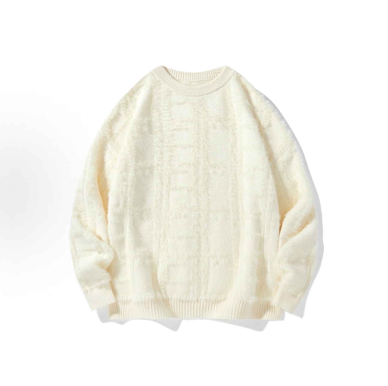 针织纯色圆领春季保暖毛衣针织衫27101