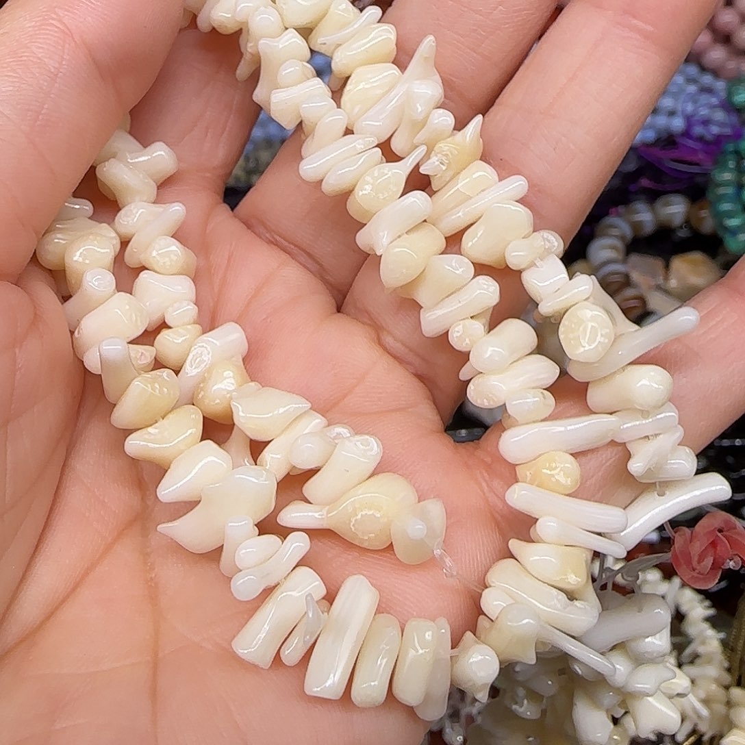 玛瑙/玉髓合金珠宝半成品6-8mm一条