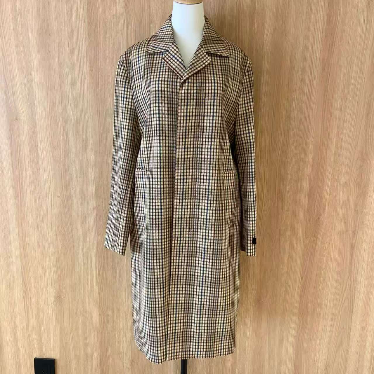 99新 MARNI 格纹长款外套/33369858/代卖服务/12期