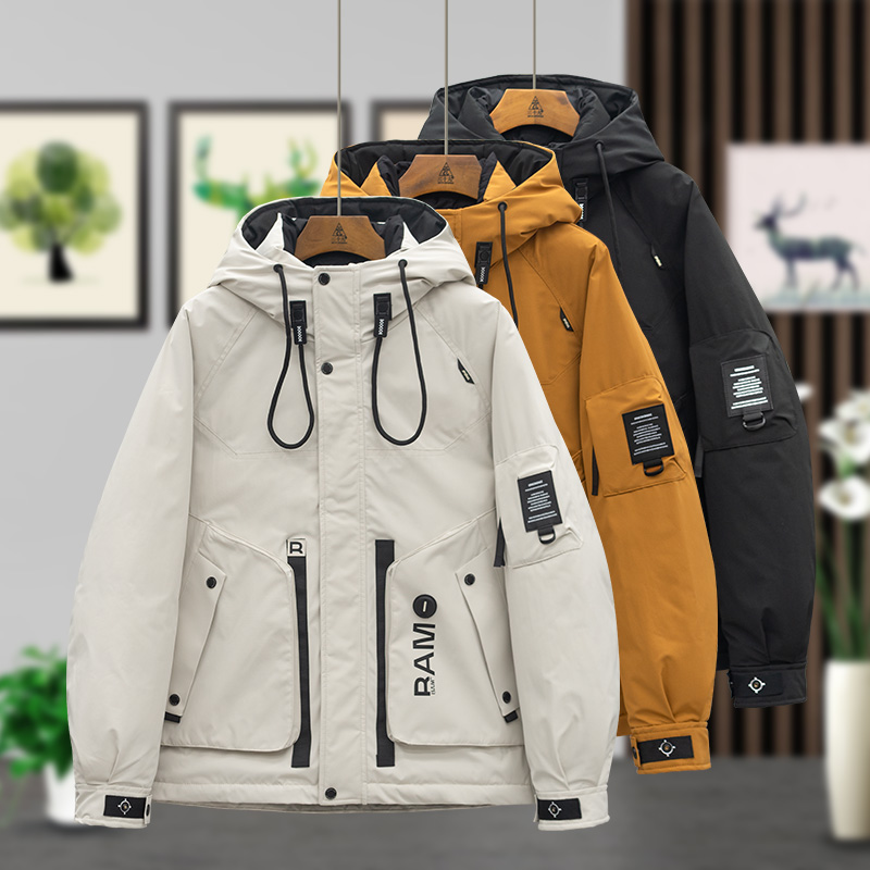 952-9909 2025冬季滑雪保暖男士百搭时尚休闲潮流帅气短款棉外套