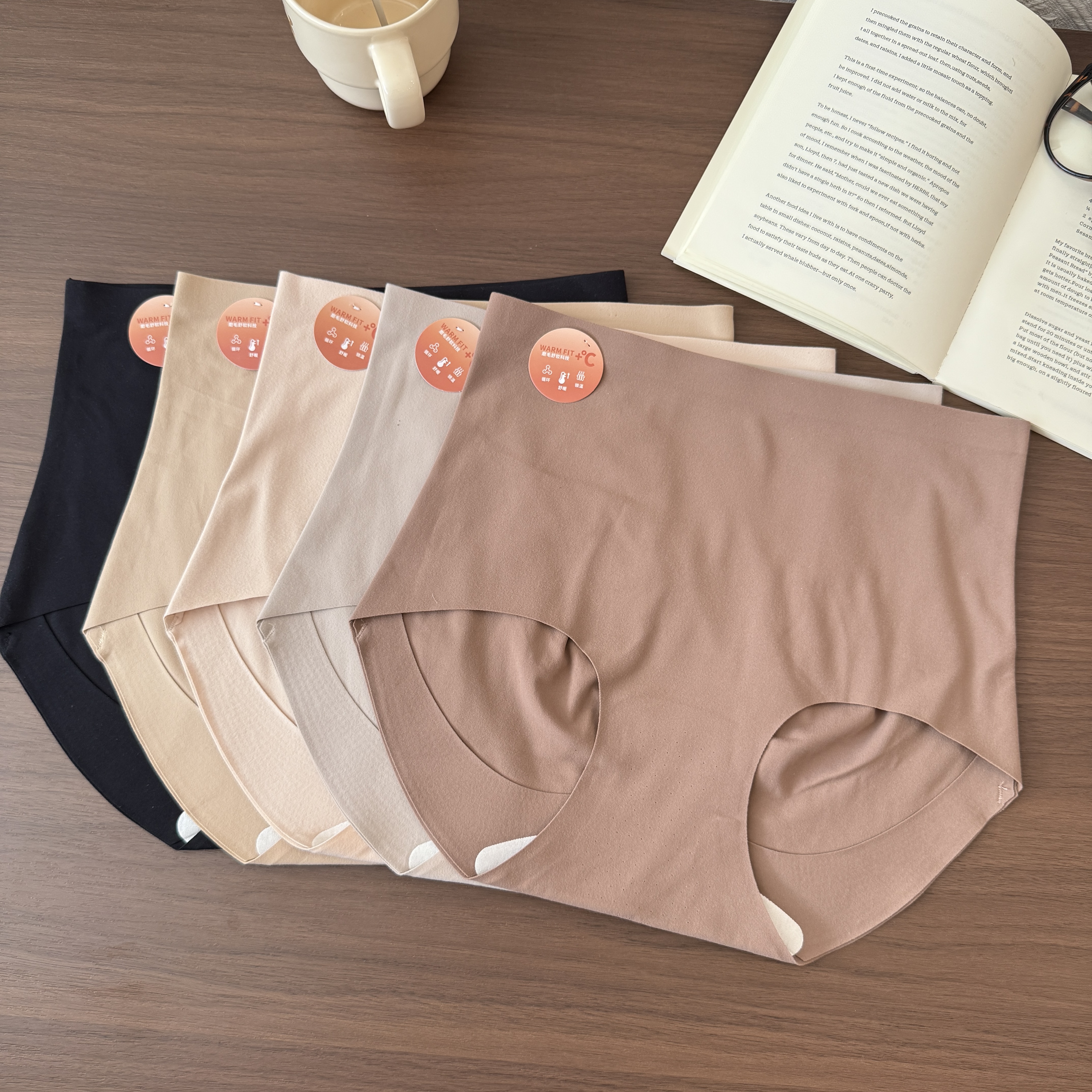 AEROBI ACTIVE女士高腰收腹内裤三角裤5条装127