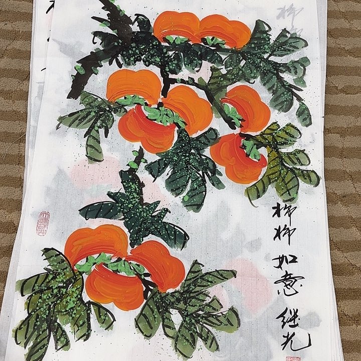 国画花鸟的翅膀和羽毛