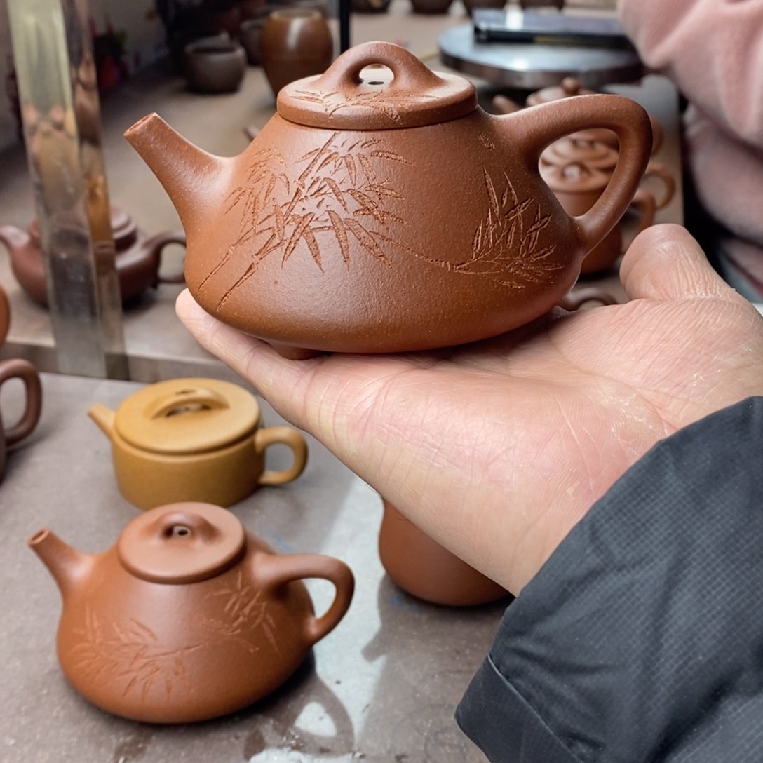 紫砂茶壶紫砂壶石瓢