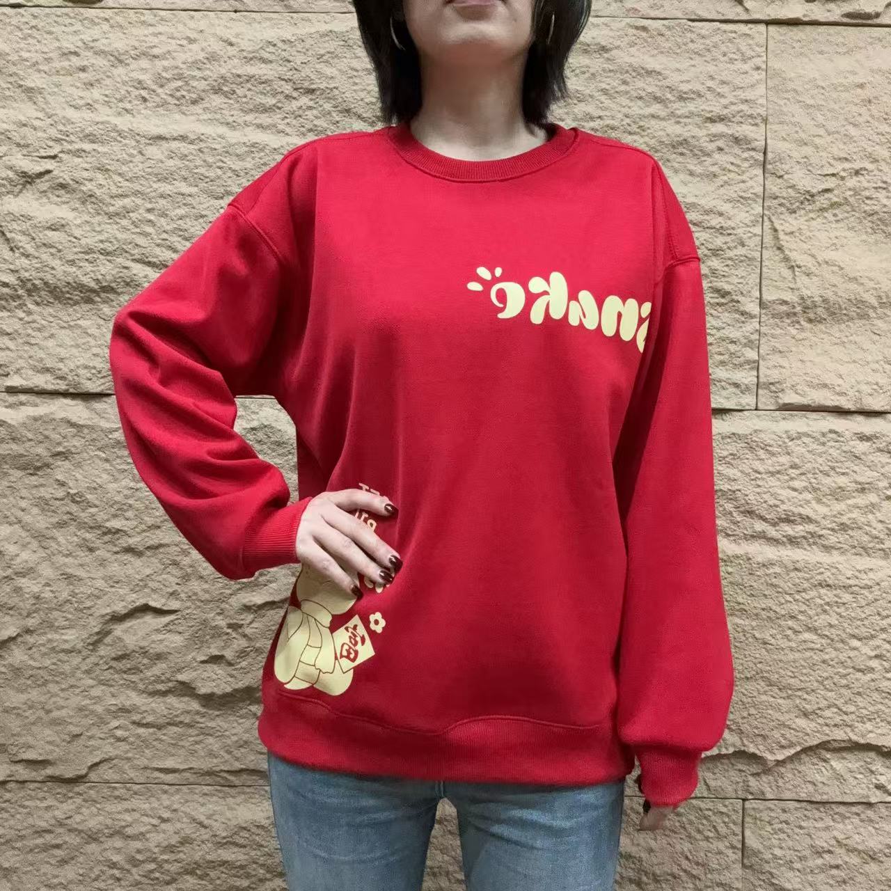 25s秋冬加绒加厚圆领套头卫衣-1099(25WY2017)