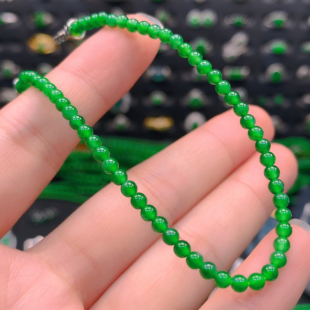 翡翠未镶嵌颈饰手串3