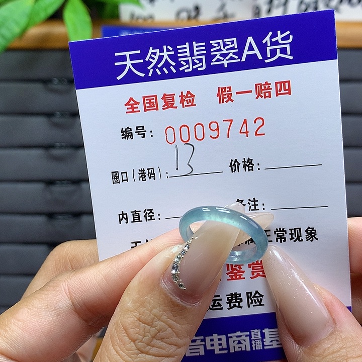 翡翠戒圈未镶嵌     9742