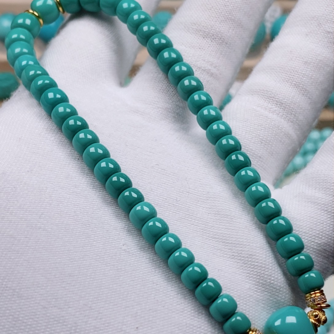 绿松石新款18K金镶嵌