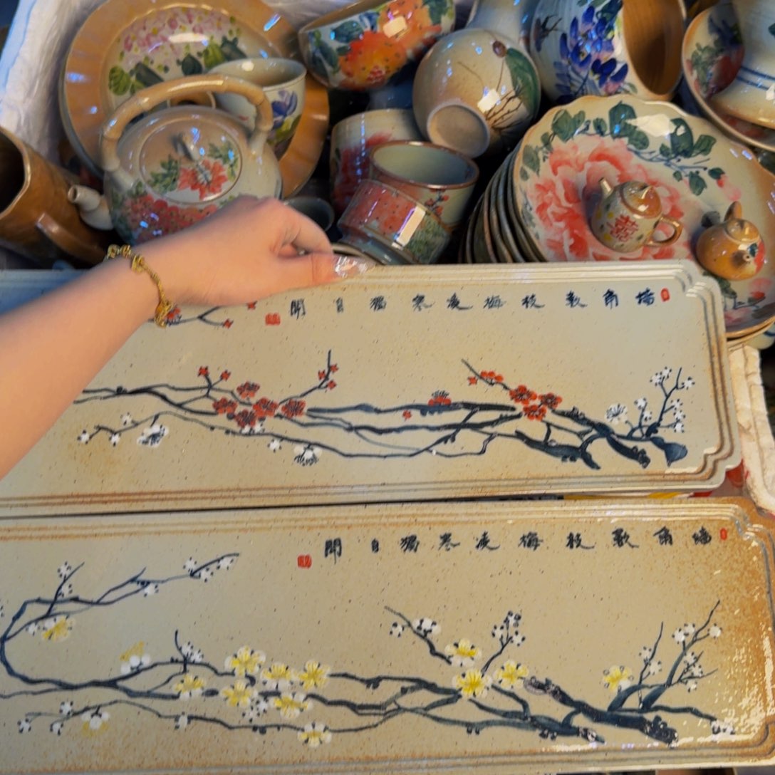 瓷片景德镇陶瓷手工手绘