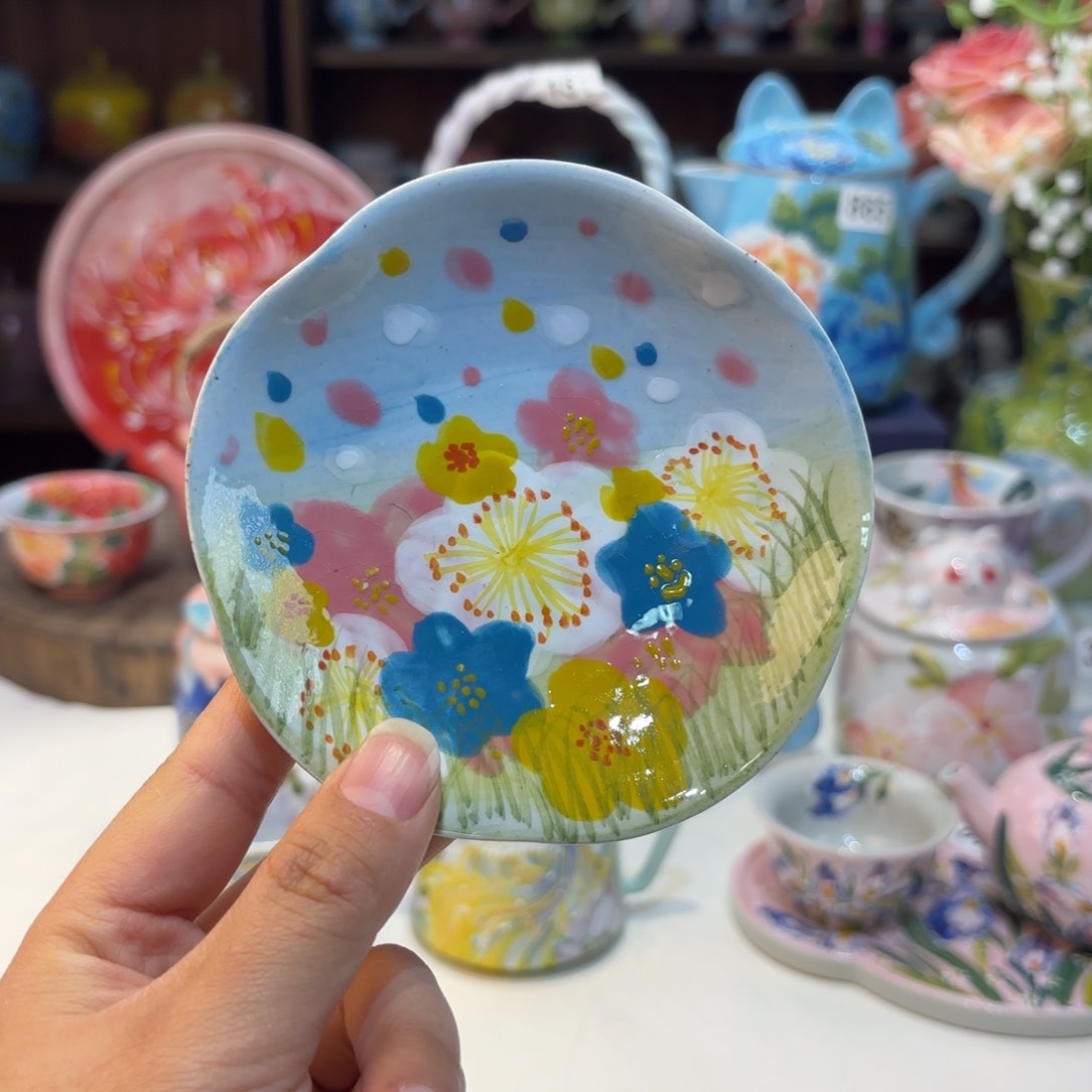 景德镇手绘高温釉下彩陶瓷茶具