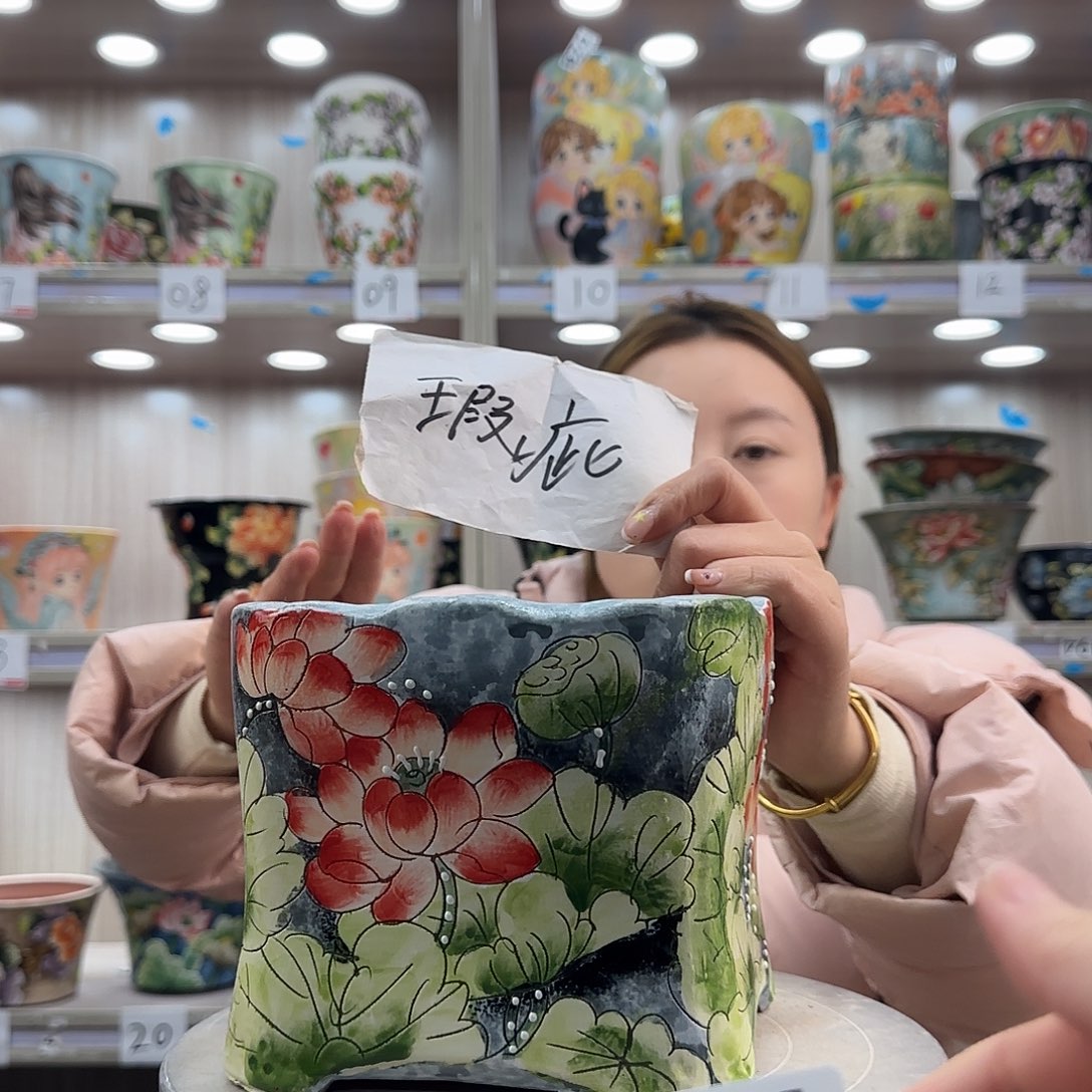 陶摆件花盆瑕疵瑕疵334