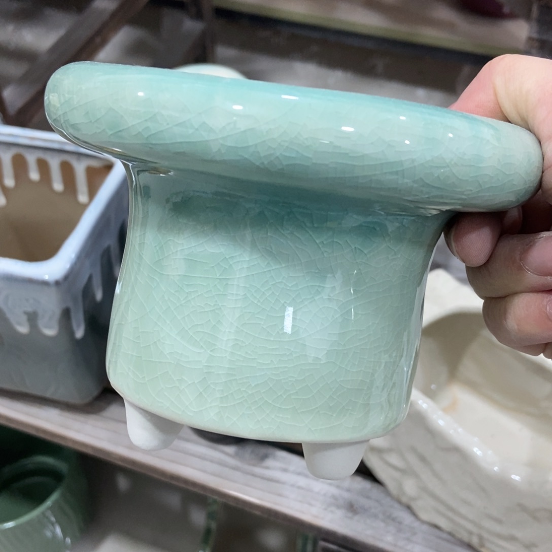 红陶陶瓷花盆满12米包邮