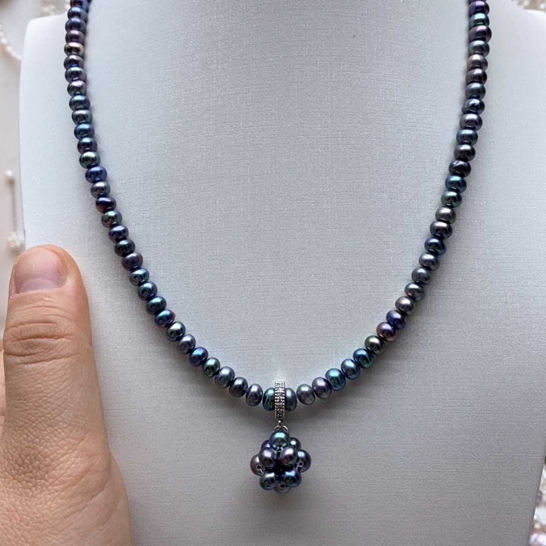 未镶嵌颈饰淡水珍珠