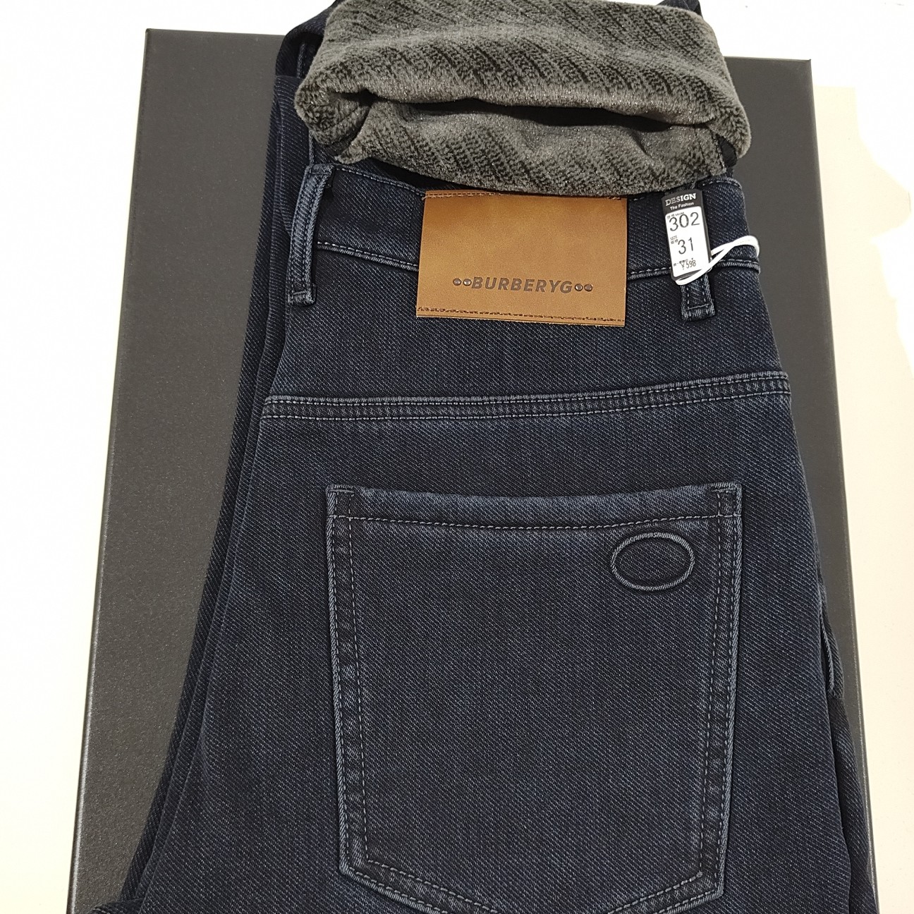 加绒302牛仔裤秋冬厚款高腰宽松直筒加绒弹力休闲潮流长裤子