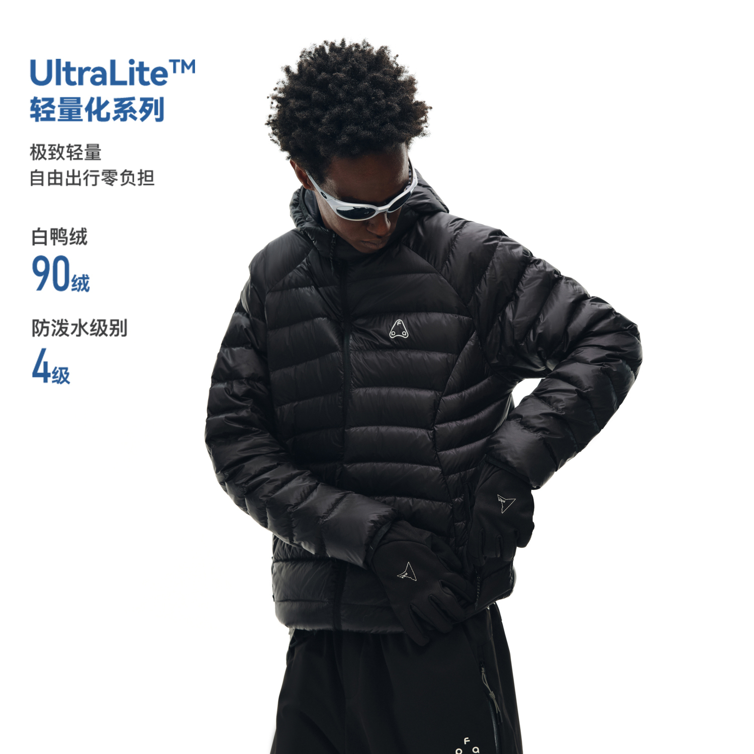 FPA新款连帽鸭绒排骨羽绒服男款女款秋冬季轻薄款保暖拉链外套