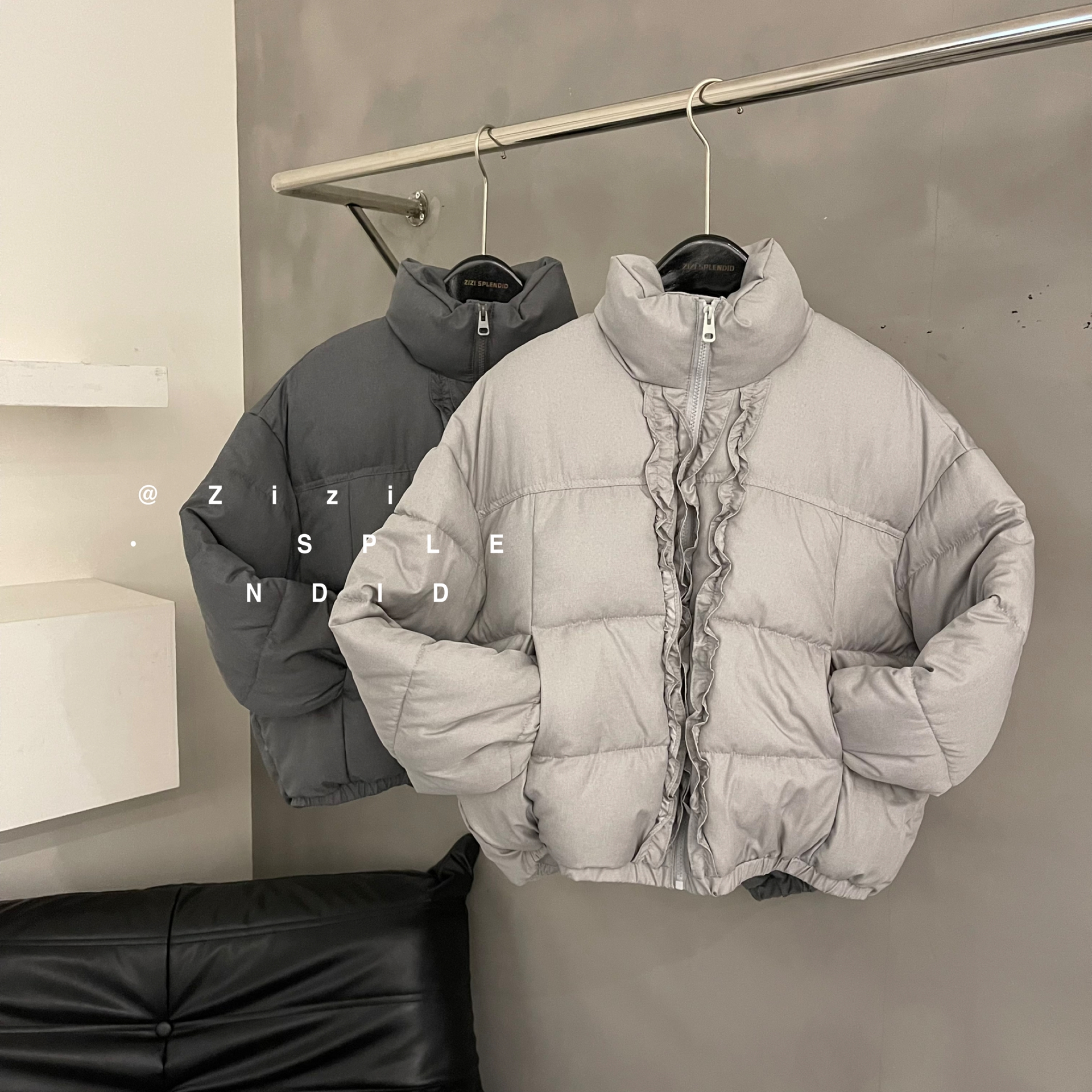 Elephant-30657-1 韩版冬款秋冬时尚厚款外套