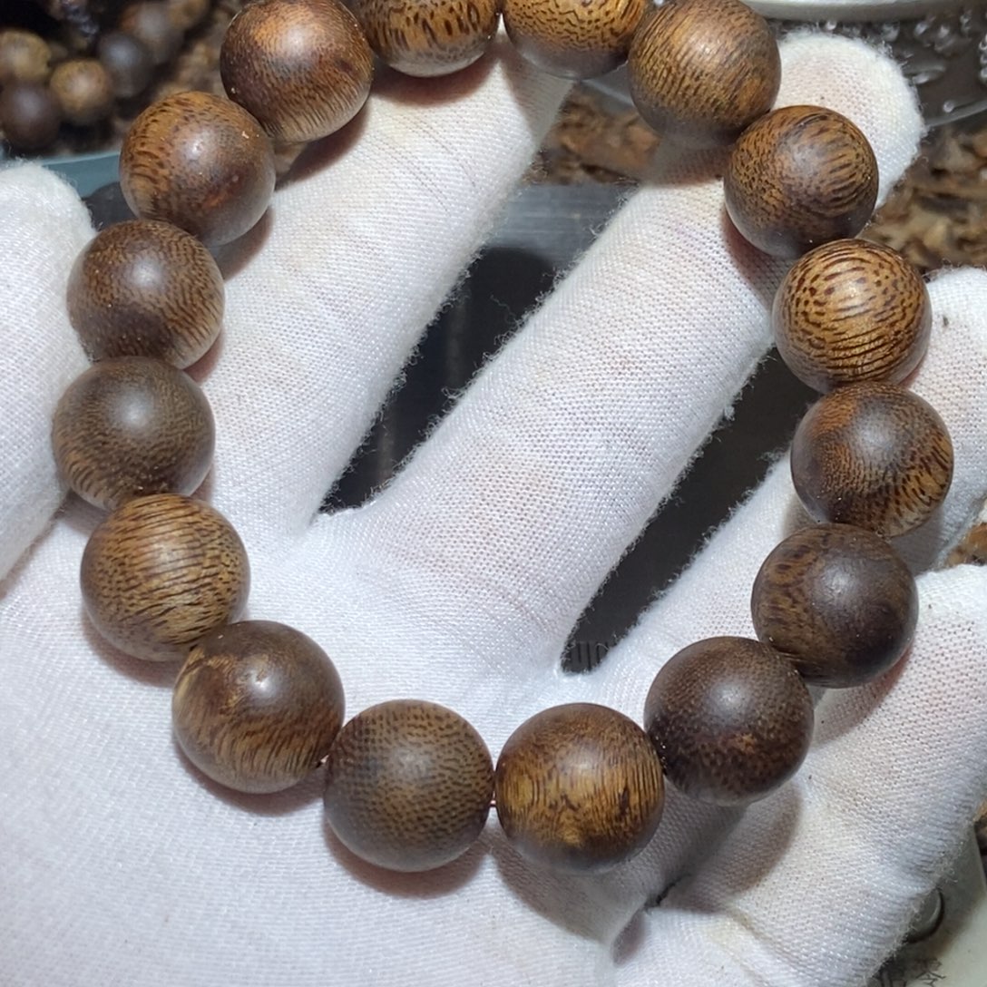 你***啊沉香手串奇楠沉香圆珠单圈