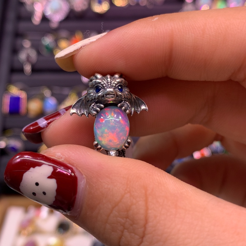 【闪购商品】欧泊吊坠款式银S925镶嵌晨*1