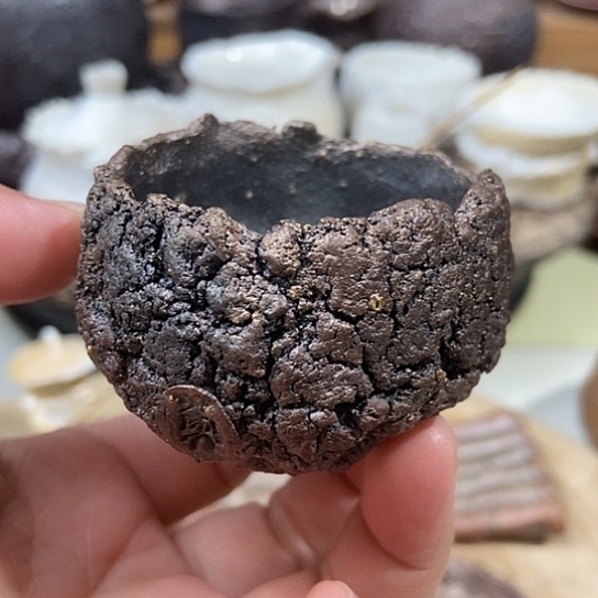 杯柴烧杯柴烧裸烧手作品