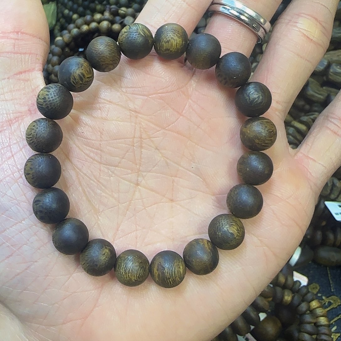 沉香手串老*?99沉1.0圆珠9.3克