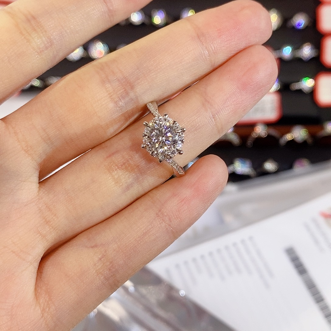 925银合成碳硅石星织1ct11-9