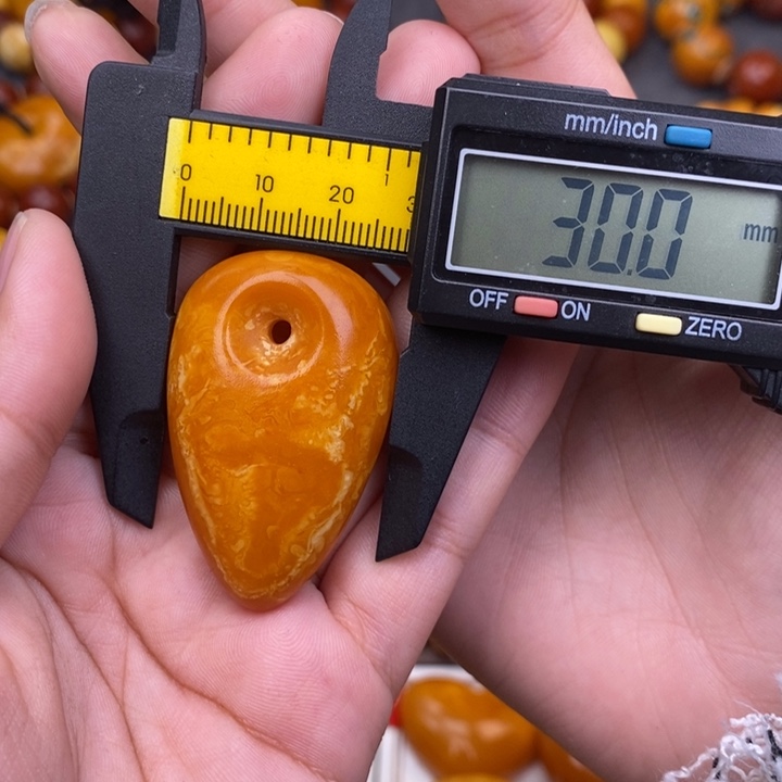 琥珀未镶嵌裸石蜜蜡L