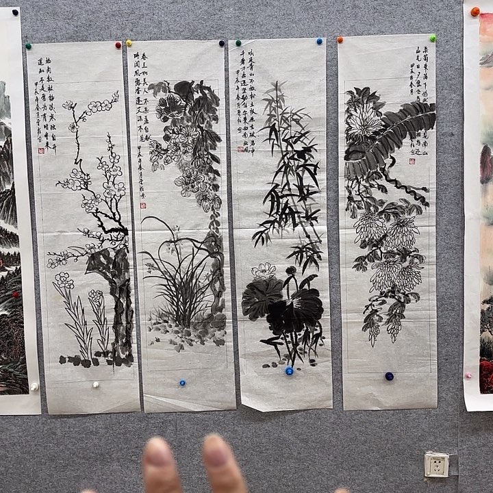 国画花鸟等多种鸟类的栖息环境
