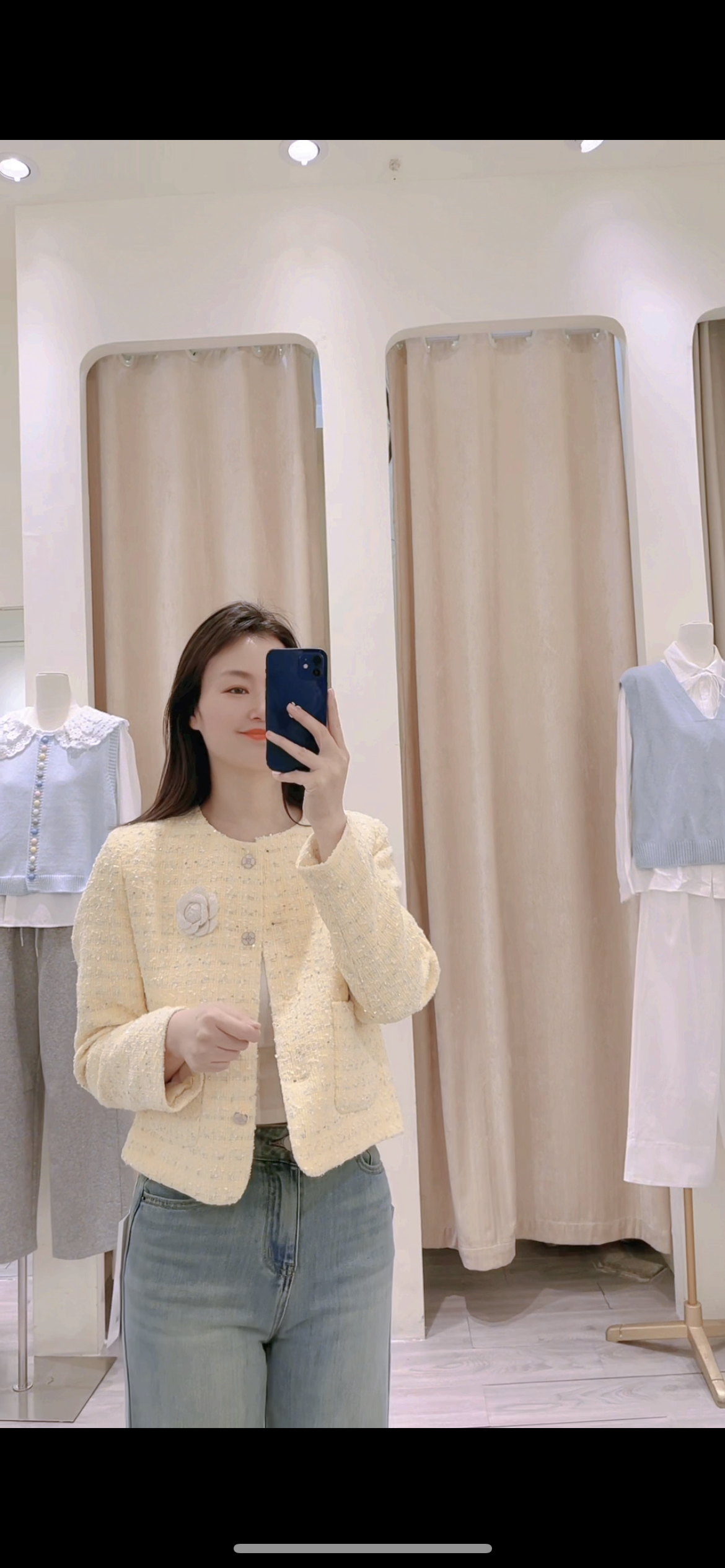 上衣百搭纯色直下摆春季女短款女装短外套