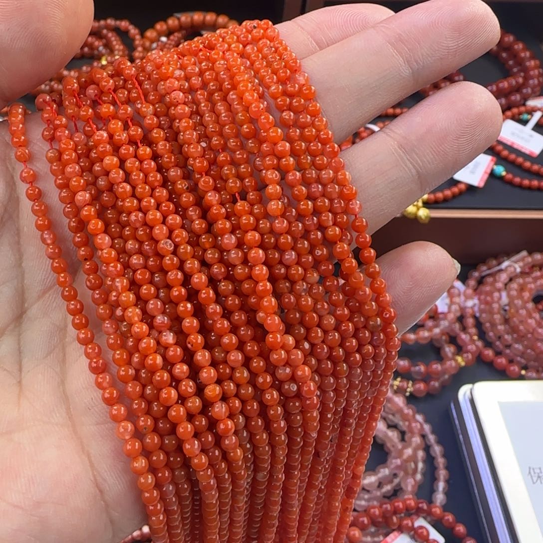 南红玛瑙未镶嵌手链