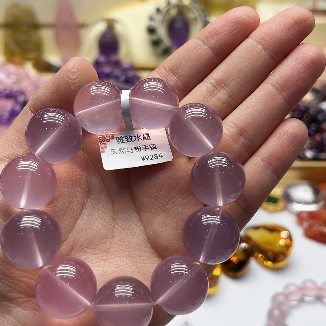 芙蓉石手链未镶嵌j*y