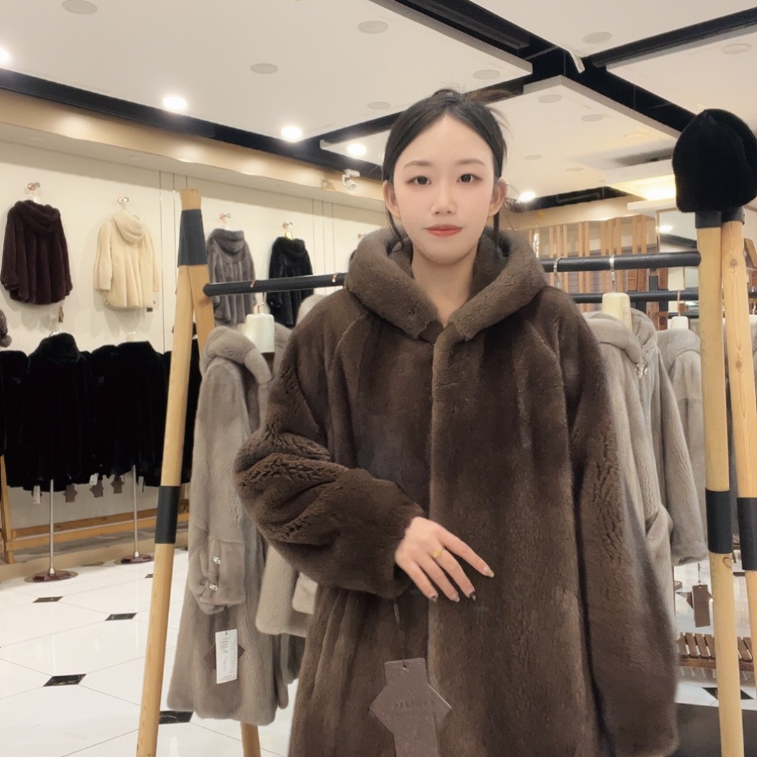 咖色帽款85长R506