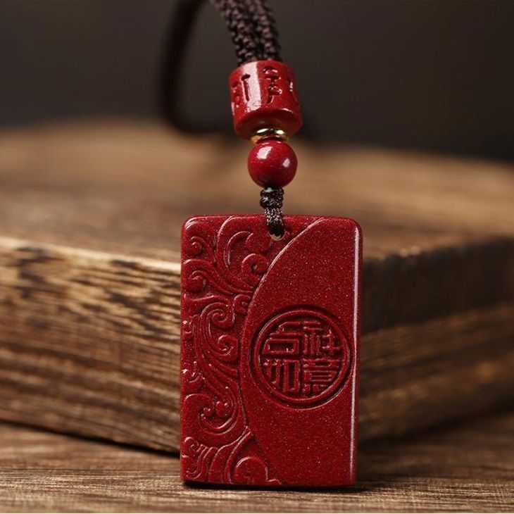 含辰砂工艺品紫金砂一生平安吉祥如意情侣随身挂件吊坠