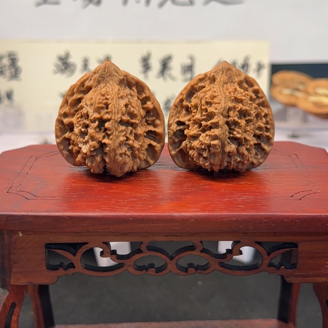 文玩核桃把件7号满天星边39高38肚37全品无药无修原生态