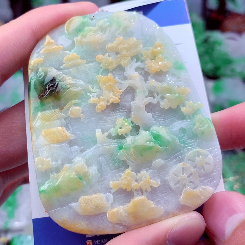 【闪购商品】翡翠颈饰未镶嵌挂件