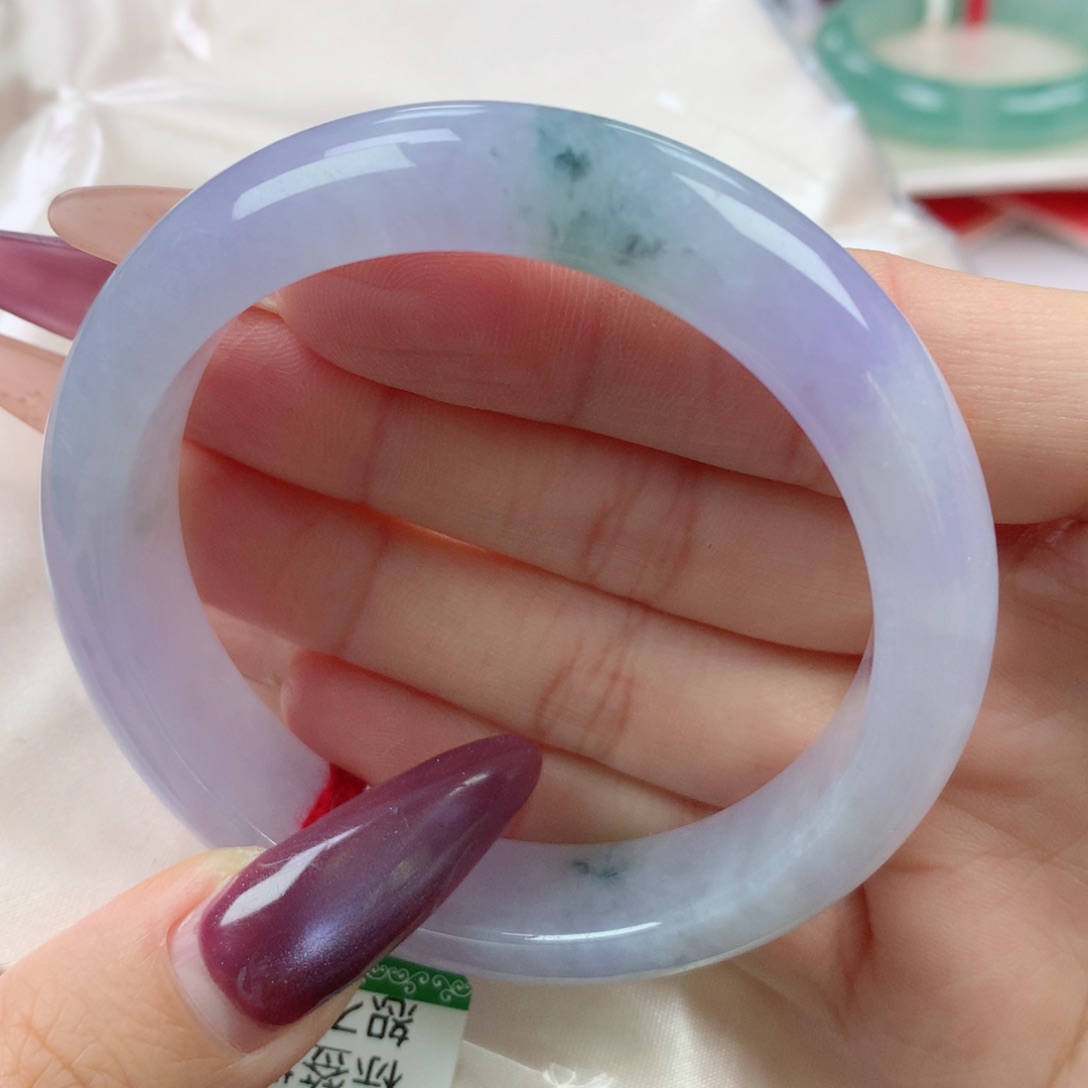 未镶嵌手镯翡翠缅甸天然翡翠A货53.7