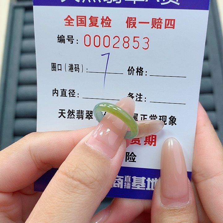 翡翠戒指未镶嵌     2853