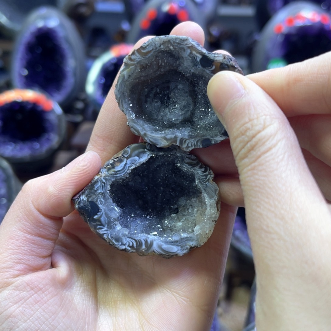 紫晶摆件未镶嵌紫水晶
