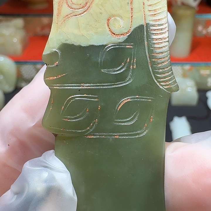 3***6和田玉未镶嵌挂件