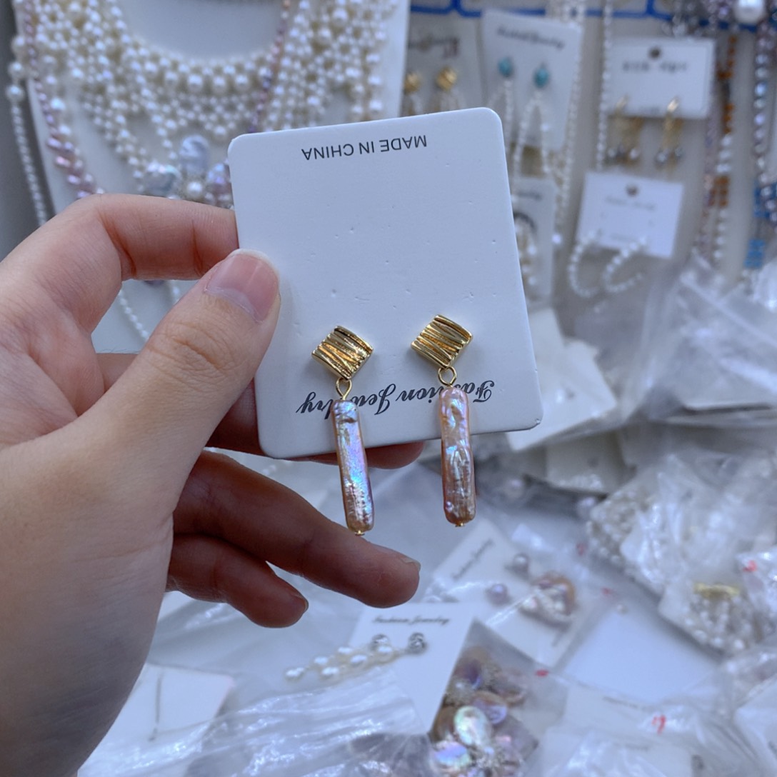 颈饰合金淡水珍珠I****u