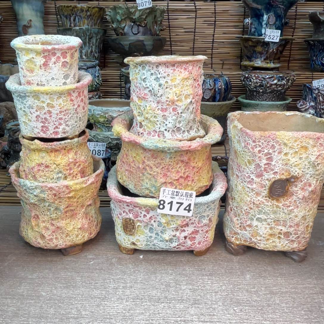 手工花盆默认瑕疵完美者勿拍