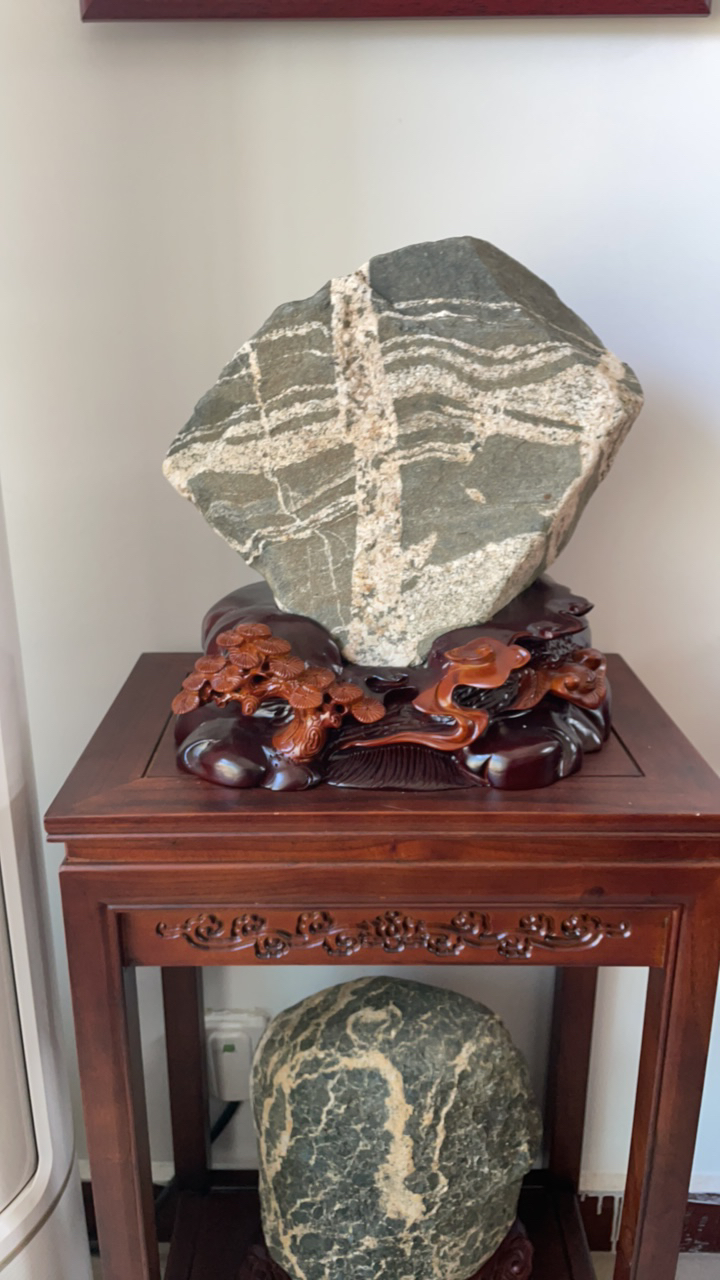 精品奇石迎客松风华正茂