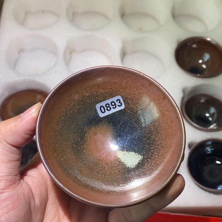 用***4茶盏龙窑柴烧建阳建盏